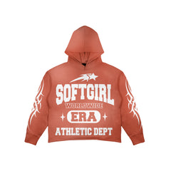 Orange Soft Girl Hoodie